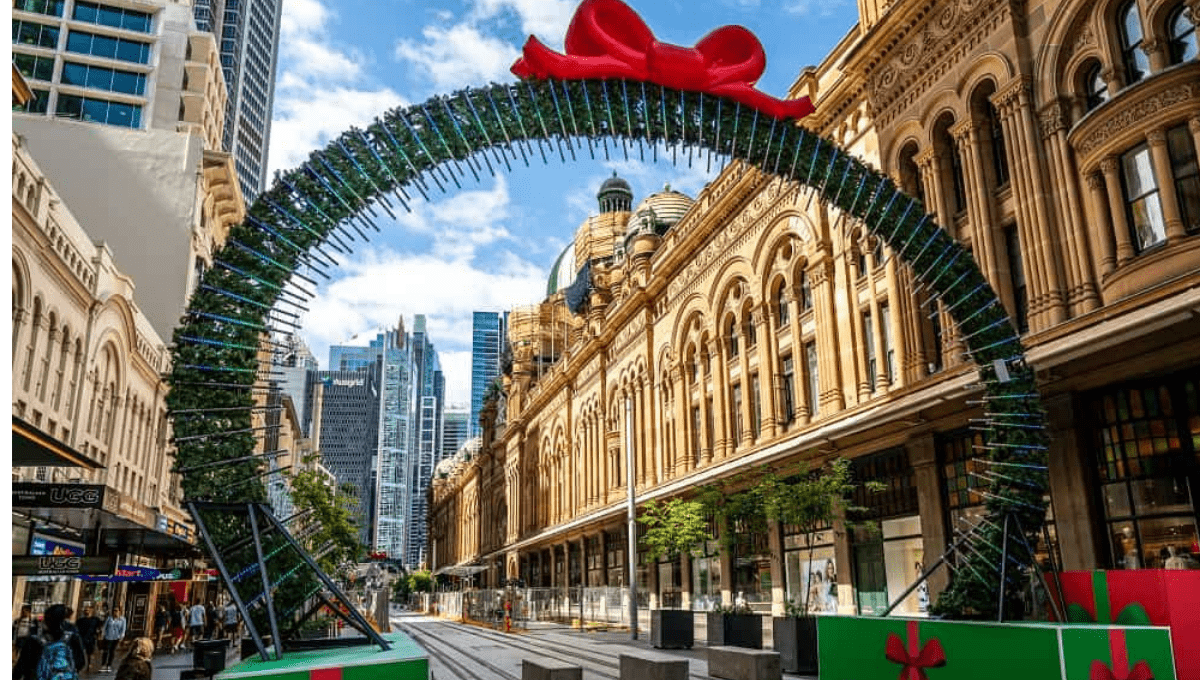 Christmas in Sydney - George Street decorations