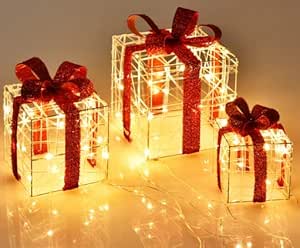 LED Christmas gift garden decorations