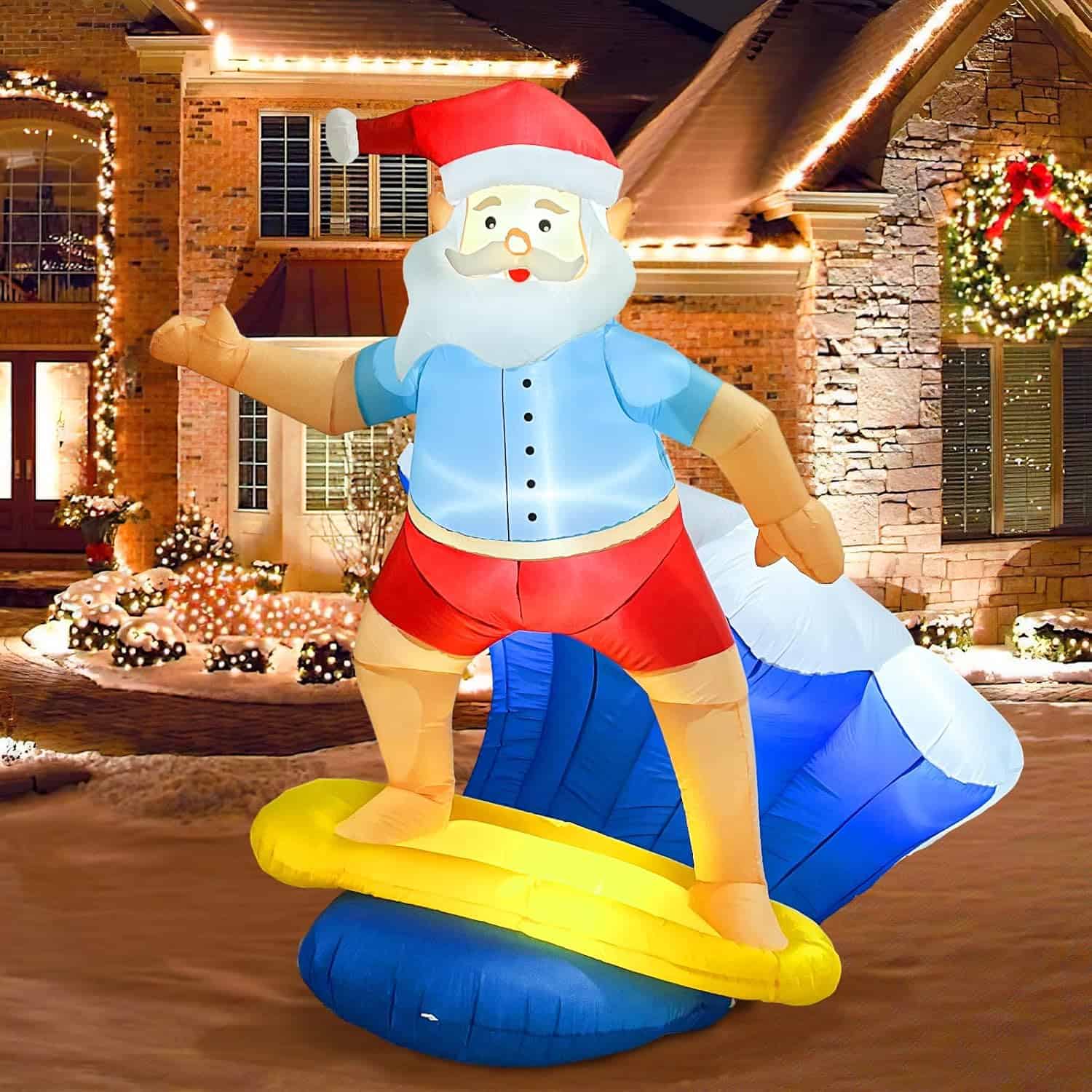 Surfing Santa