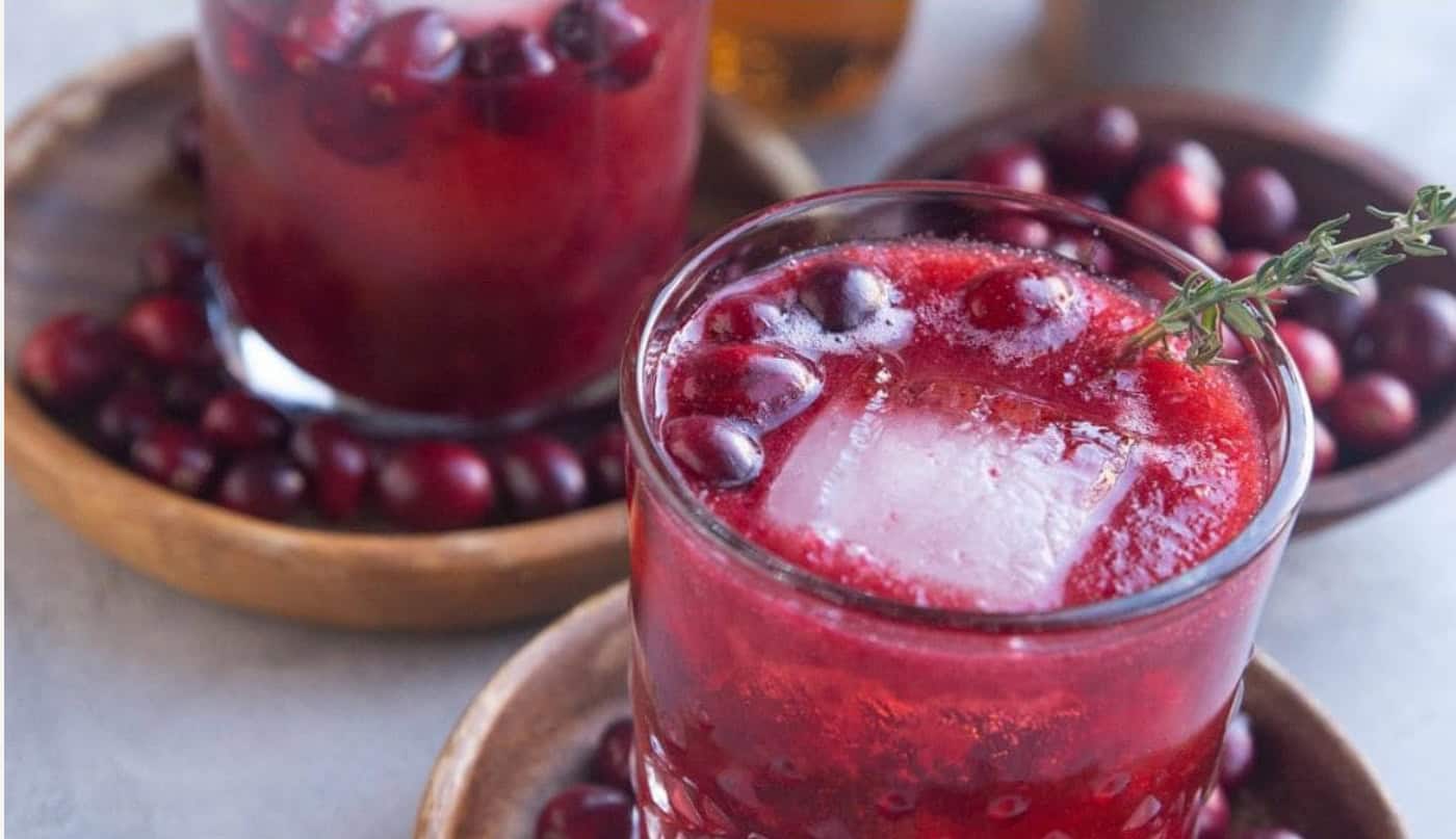 Cranberry Sauce Bourbon Cocktail